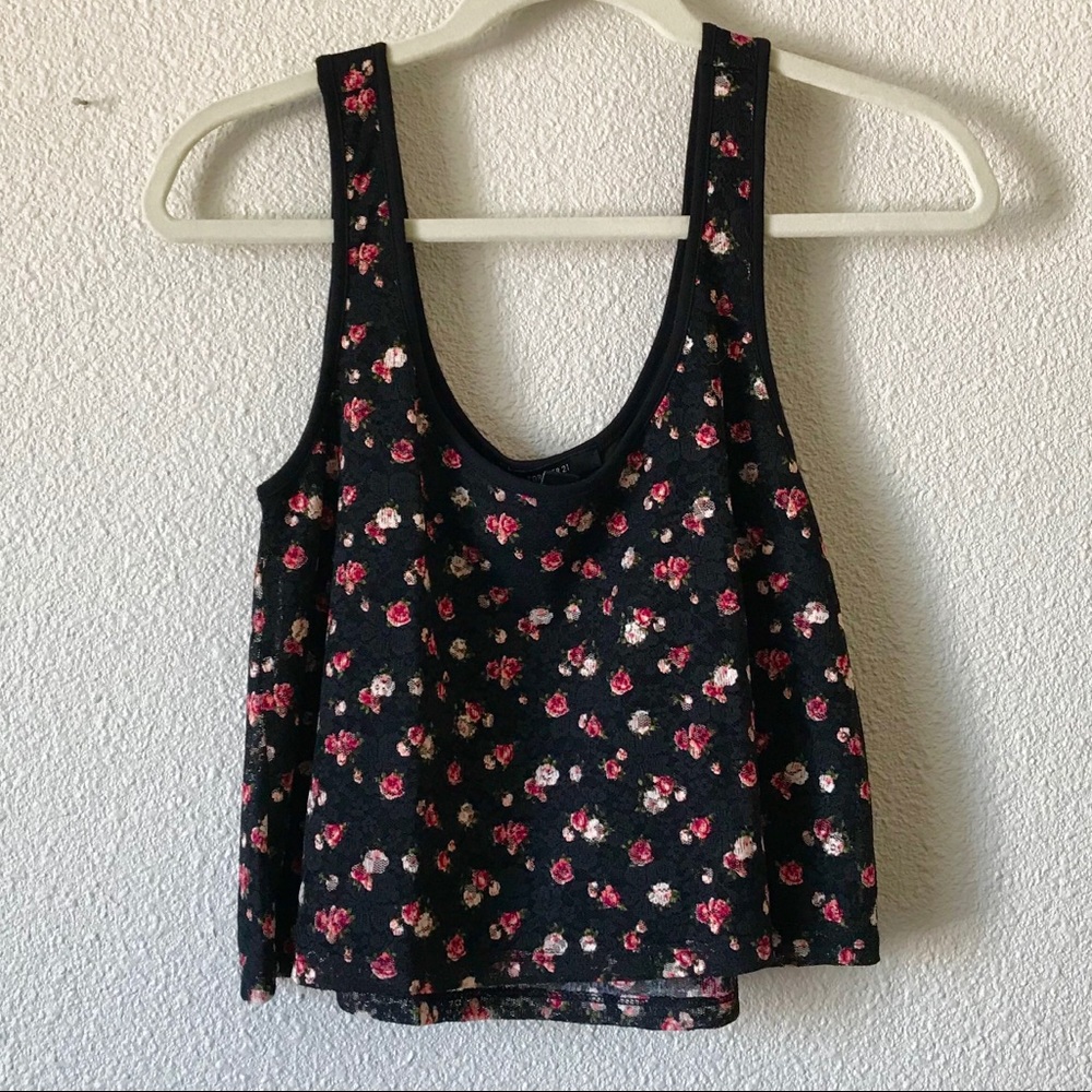 Floral Print Boxy Top